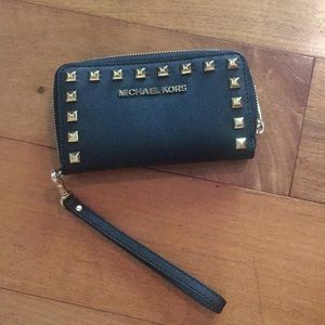 Black Michael Kors Wristlet
